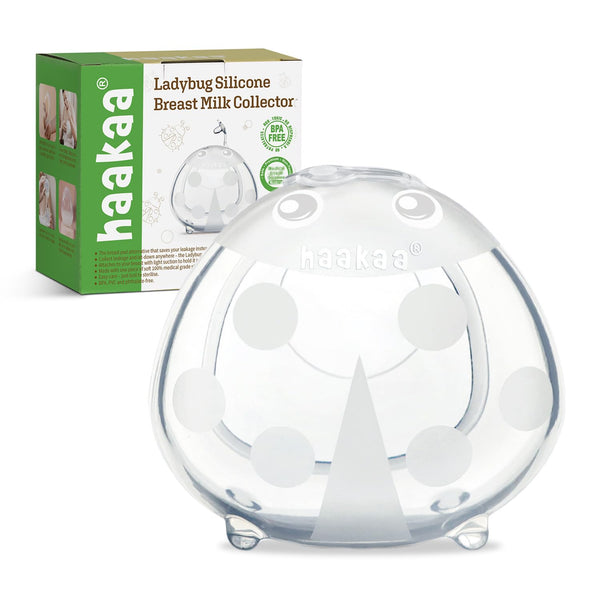 haakaa Ladybug Milk Collector Breast Milk Saver Breast Shell for Breastfeeding, Collect