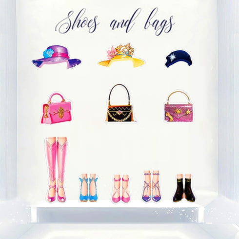 Magnetic Dress Up Paper Doll Playset - Pretend Play Game Travel Toys for Kids, Magnet Clothes Puzzles