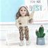 12 Inch 15 BJD Fashion Girl Doll, Movable Joints, Exquisite Hair and Trendy Casual Outfits (Casual wear-Beige)