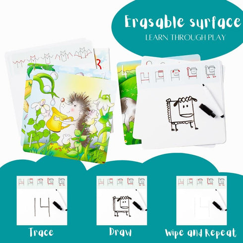 Drawing with Numbers, Learn How to Draw Animals Step by Step Birthday Gift for Preschoolers Age 3-6