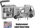 Replacement Labels for Barbie Doll Dream-Camper Playset, Replacement Camper Stickers Set A