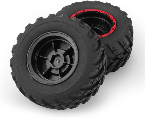 HAIBOXING RC Cars Accessories, 1/12th Scale Brushless Truck Spare Parts Wheel, 2pcs Red for HBX 903 & 903A