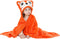 MICHLEY Baby Hooded Swaddling Blanket, Animal Face Toddler Fall Winter Throw, 0-3 Years (Fox)