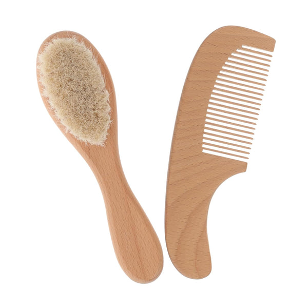 Abaodam Boy Girl Bath Brush Soft Bristles Girl Newborn Brush and Comb