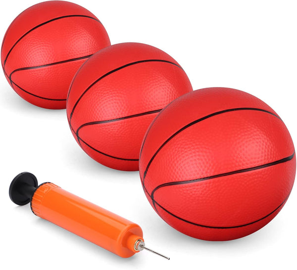 5" Mini Basketball for Mini Basketball Hoop, Small Replacement Toy for Over The Door Basketball Hoop, 3 PCS