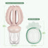 4 Haakaa Octopus Baby Fruit Food Feeder & Mini Freezer Nibble Tray Combo, Breastmilk Popsicle Molds for Cooling Relief