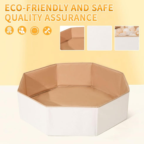Foldable Ball Pits for Kids and Pets - Versatile Toddler Pool and Cat Ball Pit for Indoor and Outdoor Play