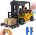11 Channel RC Forklift - 1:24 Scale Construction Truck Toy, Yellow, 3+