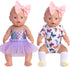 Baby Doll Accessories, 5 Set of Doll Clothes, Dress, Bodysuits for 15 to 18 Inch Dolls, 12 PCs Total Doll Clothes