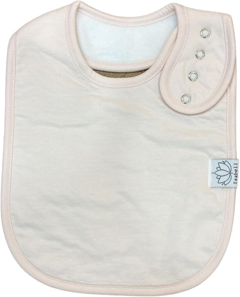 Toddler Organic Cotton Bibs, Unisex Large for Feeding and Drooling, Adjustable