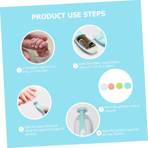 Electric Nail Grinder for Kids - Lightweight Nail File for Boys and Girls