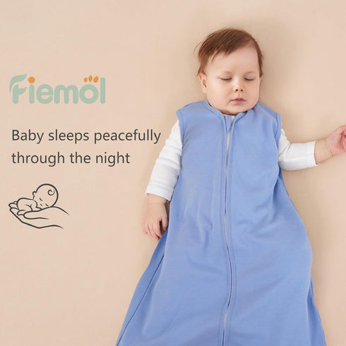 0-6 100% 3 Pack 0.5 Baby Sleep Sack Months, Cotton Sleeping Sack for Newborn and Infant, Baby Wearable Blanket, Tog