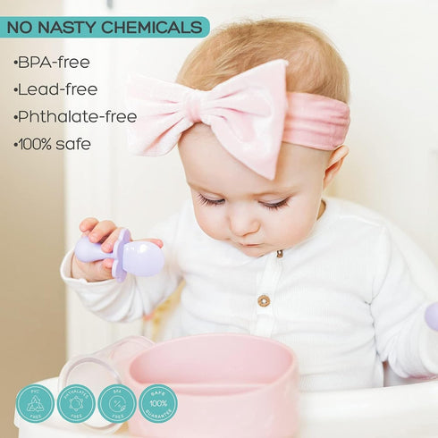 Grabease Baby Feeding Utensils Set, 1 Set, Blue - Self Feeding Baby Fork and Spoon, BPA-Free & Phthalate-Free for Baby