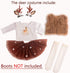 18 Inches Doll Clothes Christmas Deer Costume Tutu Dress for 18 Inch Doll