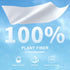 6 Packs (600 Count) HAPPY BUM Dry Baby Wipes Sensitive Skin Unscented Soft Travel Wipes for Newborn Face Hands