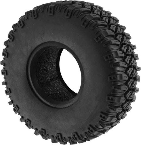 4PCS 95MM Rubber Tyres, 1.55 inch Terrain Wheel Tires for 1:10 RC Crawler Car, Compatible with Tamiya MST JIMNY Axial