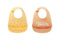 Pearhead Silicone Bib Set of 2 - Dishwasher Safe Bibs with Food Catcher, Earth Tone Baby Feeding Accessory