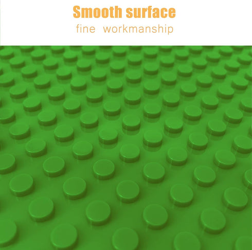 8 Pack Peel and Stick Baseplates - Stickers Baseplates Compatible with All Major Brands (10 inch x 10 inch, 8 Green)