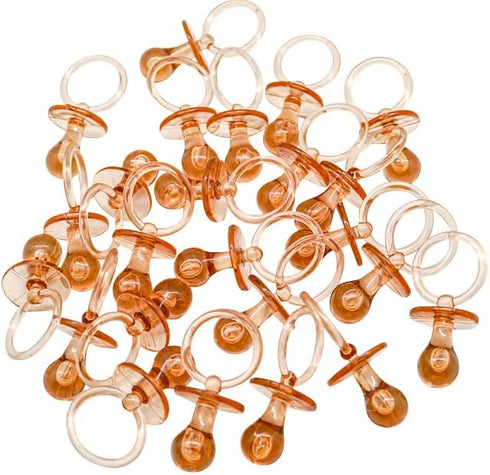 Lassos Boutique 2.5" Baby Pacifier Party Favors, 36 Pieces, Gender Reveal Shower Decorations, Boy