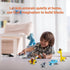 WODMAZ 24 Packs Set Safari Animal Building Blocks for Kids, Animal Building Toys for Birthday Party Favor Easter Egg
