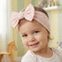 (2, 3-36 Baby Girl Headbands-Infant,Toddler Cotton Handmade Hairbands with Bows Child Hair Accessories Powder Pink