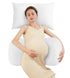 Pregnancy Pillow Cooling for Sleeping, Detachable and Adjustable Double-Sided Support Maternity Pillow