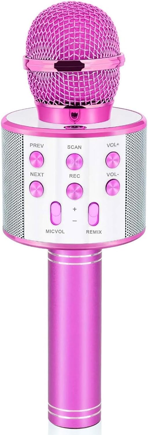 Karaoke Microphone Gifts for Girls Age 4-12, Birthday Toys for 4-12 Year Old Girls - Purple