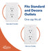 Safety Innovations Ultimate Outlet Safety Cap, Baby Proofing Outlet Plugs, 50 Pack for Child Safety