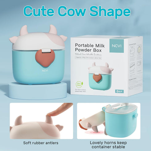 NCVI Baby Formula Dispenser On The Go, Formula Container To Go, Formula Holder for Travel, Outdoor Picnic with Baby