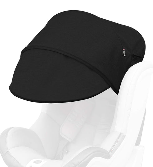 Manito Sun Shade Extender/Auxiliary Canopy for Car Seat (Black)