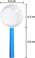 Elcoho 32 Pack Colorful Plastic Magnifying Glasses for Young People Party Favors Educational Toys with Storage Bag