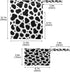 Haskirky 2 Cow Print Black White Pcs Cloth Diaper Wet Dry Bags,Waterproof and Washable Bag for Travel Reusable Wet Bag