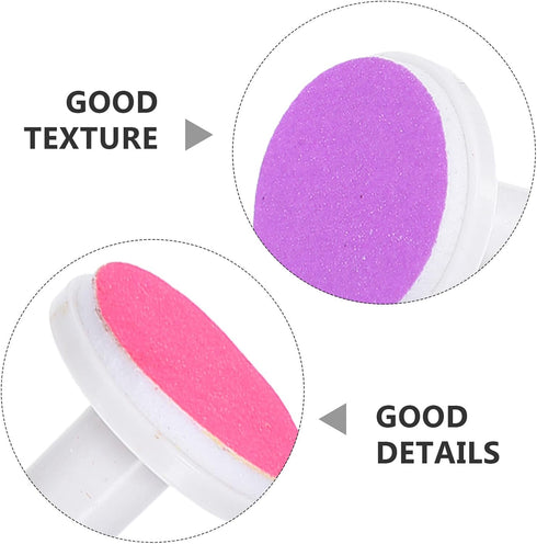 SOPOTUTU 18pcs Trimmer 3-Color 1-12+ Nail Buffer Replacement Heads for Electric Nail File Grinding Pads for Infants