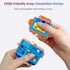YECHISY Playset, Wooden Snap-Together Building Toys: STEM Building Blocks, Robot Take Apart Fine Motor Skill Montessori