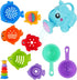 BeneFine Bath Toy Set for Kids Toddlers Baby Bath Toys Fun Educational Floating