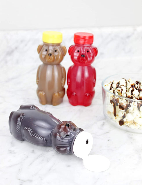 Cornucopia Brands Honey Bear Straw Cups, 3-Pack, 8-Ounce Therapy Sippy Bottles with Flexible Straws