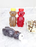 Cornucopia Brands Honey Bear Straw Cups, 3-Pack, 8-Ounce Therapy Sippy Bottles with Flexible Straws