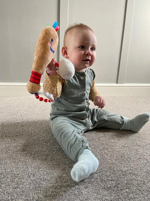 Newborn Baby Baseball Toy, Ideal from Birth to 12 Months, Multi Sensory Toy with Extra Sensory Features