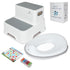 Rivermist Kids Complete 5-in-1 Potty Training Kit with Comfortable Toilet Seat, Non-Slip Step Stool,