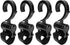 4Pcs Stroller Hooks for Baby Carriage, Multifunctional 360° Rotatable Universal Hook Clips for Hanging Bags