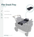 L2 WONDERFOLD Flex Snack Tray for Stroller Wagon with Convertible Cup Holders & Adjustable Sidewalls to Maximize Space