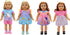 4 Pack Doll Clothes for 13-16 Inch Dolls, Dress Set for 13-16 Inch Dolls