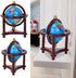 Dollhouse Mini Globe Decoration, Exquisite Appearance, Safe Rotatable for 1/12 Scale Doll (Mahogany)
