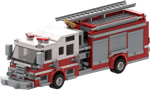 RWSEFK Firetruck Building Blocks Set, Small Firemech Model Kit, Fire Engine Toy Set,