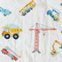 Brandream Fitted Crib Sheets Boys Construction Truck Baby Nursery Toddler Sheets Cotton Car Vehicle Carriage Excavator