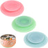 Silicone Tableware Sucker 3pcs, Double Sided Suction Cups Plates, Utensil Rest Plate