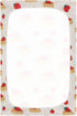 Pigsaly 27x39 Inch Crib Sheets Pancakes Strawberries Baby Sheet for Standard Crib Mattress Boys Girls Toddler Bed