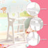 PHOKID 18 Inch 3+, 18" Doll High Chair for Pretend Play - Wooden Doll Furniture with Safety Belt, Footrest & Flower