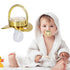 Gold Letter Infant Pacifier, Personalized Bling Pacifier with Clip for Girl Boys Baby Home Travel Essential Baby Shower