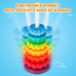 Spinning Stacking Toy for Kids, Premium Dual-Color Rainbow Tower Spinning Wheels, BPA-Free ABS Plastic, Fun Learning